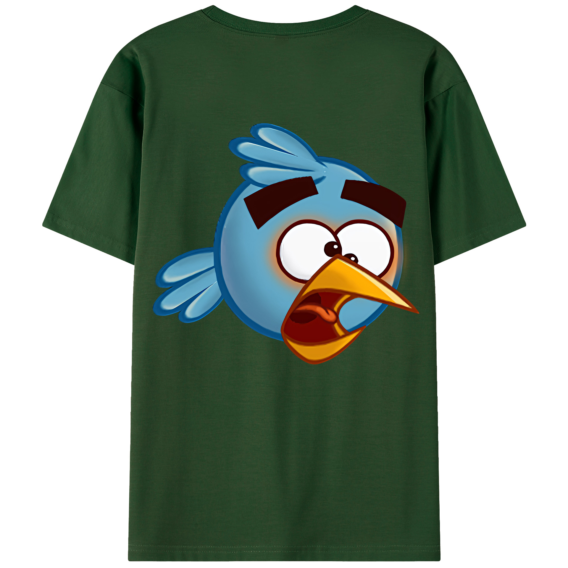 （画像用） Angry Birds アングリーバード 綿100％半袖Tシャツ（背面プリント）